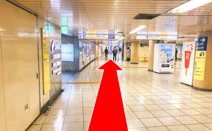 ゆうスキンクリニック新宿院の道順B06